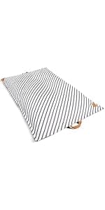 Big Joe Lux Lagoon Lounger Pool Float, Navy and Ivory Cape Stripe, Premier Mesh, Durable UV Protected Polyester Blend, No Inflation Needed