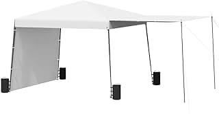 EROMMY 10'x10' Pop Up Canopy Tent with Convertible Sidewalls to Awnings, Easy Setup Outdoor Beach Tent, Portable Sun Shelter for Events, Parties and Camping, White