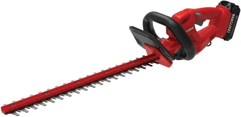 CRAFTSMAN V20 Cordless Hedge Trimmer, 20 inch, Battery and Charger Included (CMCHT810C1)