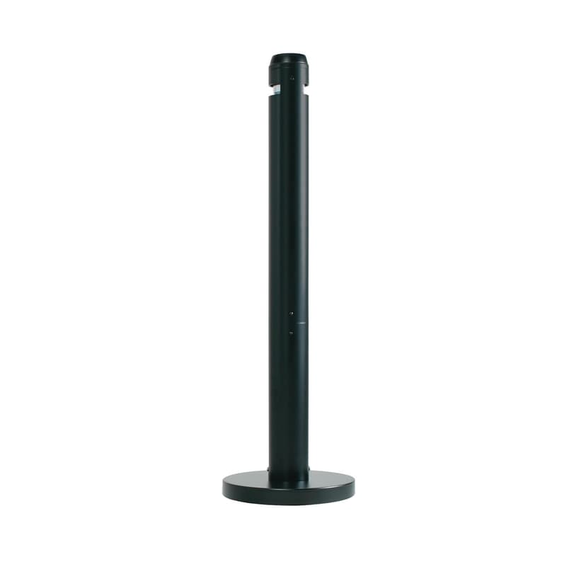 Rubbermaid Commercial Products Metal Smoker’s Pole, Round, Steel Black, Cigarette Butt Receptacle/Disposable, Outdoor Ashtray for Offices/Malls/Parks