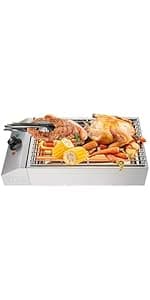 Nonstick Electric Barbecue Grill,BBQ Grill 32-482℉ Adjustable Temperature, Portable Electric Grill Outdoor, 1500W Electric Grill Plate for Yard, Travel, Picnic, Camping, Party