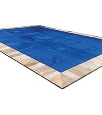 In The Swim 14' x 28' Standard Blue Rectangle Solar Pool Cover 8 Mil for Solar Heating Above Ground Pools and Inground Pools