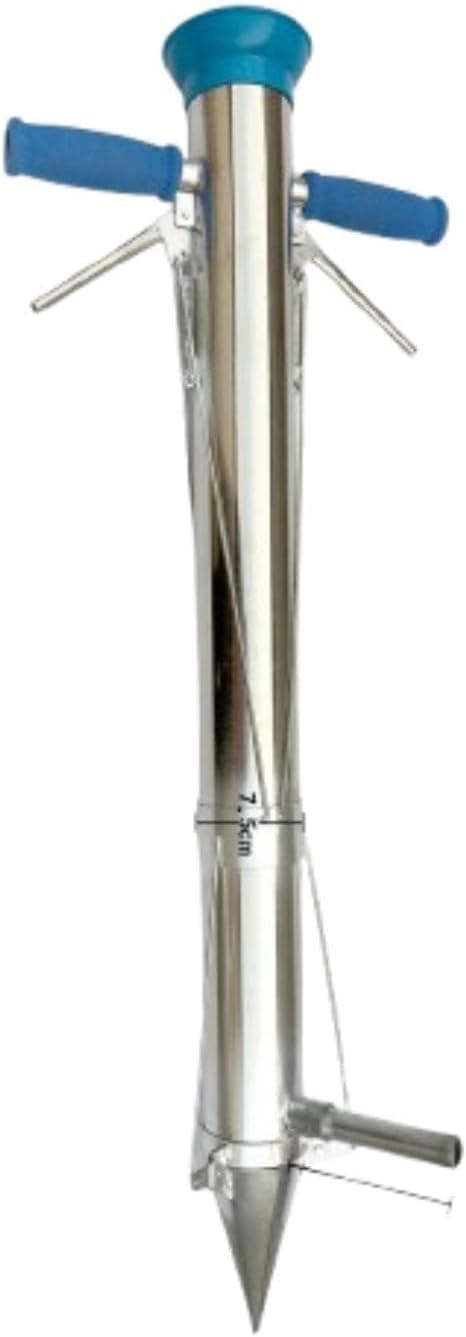 Long Handheld Bulb Planter Sod Plugger Multipurpose Seedling Transplanter, Double Handle