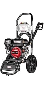 SIMPSON Cleaning ALH3425 Aluminum Series 3600 PSI Gas Pressure Washer, 2.5 GPM, Honda GX200 Engine, Includes Spray Gun and Extension Wand, 5 QC Nozzle Tips, 5/16-inch x 35-foot MorFlex Hose, 49-State
