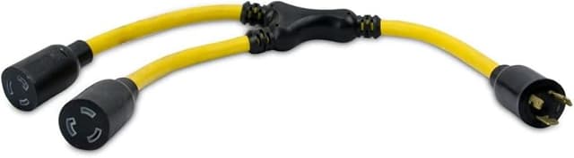 Southwire 12/3 Generator Cord Adapter Splitter; L5-20P to (2) L5-20R, 09022