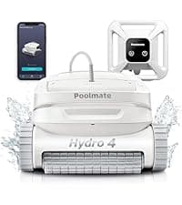 Hydro 4 Corded Robotic Pool Cleaner, Pool Vacuum for Inground Aboveground Pools, 4.1L Filter Basket, Floor Wall Waterline Cleaning, Pool Cleaner Robot Ideal for Pools up to 50 FT in Length
