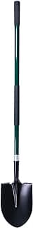 Shovel for Digging, 56 Inches Heavy Duty Shovel for Gardening, Round Shovel for Digging with Fiberglass Handle (Green)