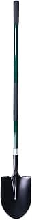 Shovel for Digging, 56 Inches Heavy Duty Shovel for Gardening, Round Shovel for Digging with Fiberglass Handle (Green)