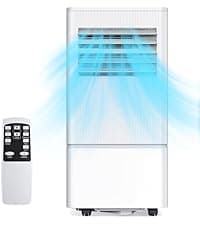 Air Choice Swamp Cooler, 1800 CFM Portable Evaporative Air Cooler with 6 Ice Box & 5.3 Gal Water Tank, 110° Swing, 3 Speeds, Upgraded Remote, 12H Timer, 3-in-1 Air Cooling Fan for Outdoor Indoor, Blue