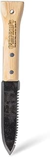 Gardener's Supply Company Lifetime Hori Hori Garden Knife, Multi-Purpose Garden Tool Hand-Forged High-Carbon Steel Blade with Rounded Hardwood Handle for Weeding, Digging & Cutting