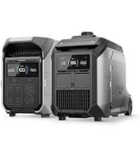 EF ECOFLOW 12kWh Portable Power Station: DELTA Pro 3 with 2 Extra Battery, 120/240V 4000W AC Output, Solar Generator for Home Use, Camping, Emergencies, Power Outages, RVs, and Outdoor Generators