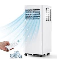 EUHOMY Portable Air Conditioners 12,000 Btu, 4 in 1 Portable Cooling AC with Heat, Dehumidifier, Fan Modes, Quiet Stand-up AC with 46dB Low Noise & Sleep Mode for Bedrooms, room up to 550 Sq.Ft