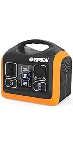 OUPES Portable Power Station 1800W (4000W Peak), 1488Wh LiFePO4 Battery Generator with 10 Outputs for Camping, Home Backup & Emergency
