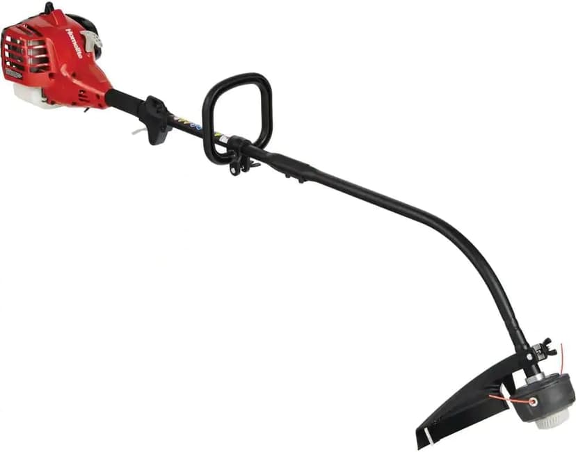 Homelite 2-Cycle 26cc Curved Shaft Gas Powered String Trimmer Clutched Engine 17 inch Cut