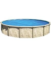 In The Swim 24' Standard Blue Round Solar Pool Cover 8 Mil for Solar Heating Above Ground Pools and Inground Pools