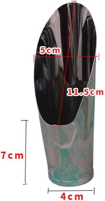 1 Piece Garden Shovel Stainless Steel Plant Soil Shovel Bucket Scoop Soil Loosen Shovel Soil Scoop Beach Sand Shovel Bonsai Soil Scoop Sand Scoop(Silver, S)