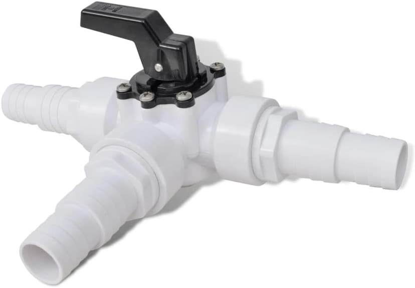 vidaXL Solar Pool Heater Bypass Kit - Comprehensive Package with Switchable Valve, T-Connector, Steel Clamps, and Tube Couplings - Made for Efficient Solar Heating
