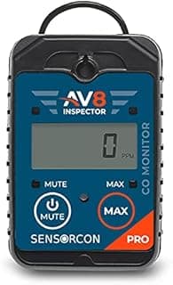 AV8 Inspector Pro AV8-CO-03 Carbon Monoxide Monitor for Aviation
