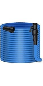 Garden Hose, 50ft Water Hose, Pliable Garden Hose with 3/4" Fittings, Water Pipe, Garden Hose useful house gifts for Outdoor Lawn Car Watering Plants (50FT)