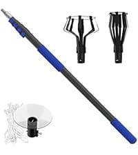 26FT Reach Pole Saws for Tree Trimming, Manual Pruning Pole Saw with 5-20FT Telescoping Extension Pole, Tree Pruner Tree Trimmer with 19" 3X Detachable Saw for Yard Garden Trees Palms Shrubs