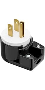 NEMA 5-15P to L14-30R Power Adapter Cord, WINXUS Household 15Amp to Generator Lock in 30Amp Adapter Cord, 3 Prong to 4 Prong Generator Transfer Switch Converter, STW 12AWG,1FT
