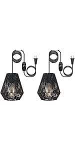 Farmhouse Wall Light Fixtures,Modern Industrial Wall Sconces Lighting Indoor with E26 Base Faux-Wood Color Matte Black Finish,Vintage Wall Mount Light Fixture for Bedroom Living Room Bathroom Stairway