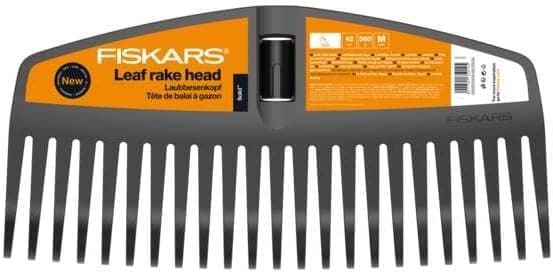 Fiskars Leaf Rake with M-Head - New Item as Replacement for 1014914, black, 1063089