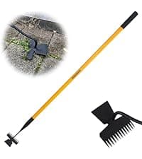 Sifting Shovel, Heavy Duty Sand Sifter Square Cleaning Scoop for Beach Chicken Coop Poop Shovel -45Inch