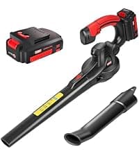 MZK String Trimmer, 20V Cordless Electric 12'' Grass Trimmer with Replacement Spools (4 Pack), Battery Powered Lightweight Weed Grass Trimmer/Edger, 8000 RPM 12-in 5.1lb Battery and Charger Included