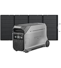 EF ECOFLOW 12kWh Portable Power Station: DELTA Pro 3 with 2 Extra Battery, 120/240V 4000W AC Output, Solar Generator for Home Use, Camping, Emergencies, Power Outages, RVs, and Outdoor Generators