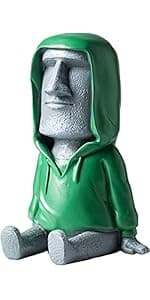 Easter Island Moai Statue - Stone Moai Figurine Decor for Home & Outdoor Garden - 3 (Large Size)