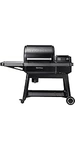 Traeger Grills Woodridge Pro Electric Wood Pellet Grill and Smoker, 970 Sq. In., Outdoor Pellet Smoker Grill with Digital Sensor and Side Shelf, Wi-FIRE Technology, Super Smoke Mode, TFB97JLH