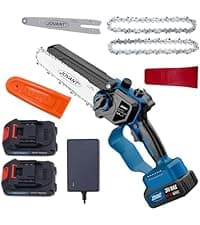 2-in-1 Cordless Pole Saw, Brushless Mini Chainsaw Cordless with Pole, 2 Pack 20V 4.0Ah Battery Powered Pole Saws for Tree Trimming, 15ft Reach Electric Saw for Trees With Pole