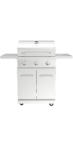 Nexgrill Deluxe 2-Burner Gas Grill with 401 SQ In Grate, 28000 BTUs, Stainless Steel Control Panel & Foldable Side Table, Propane BBQ Grill for Outdoor Cooking, Patios, Backyards and More - 720-0864R