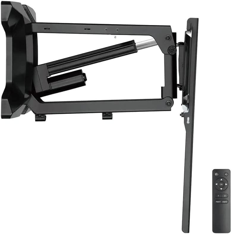 Monoprice Premium Pull-Down Above Fireplace TV Wall Mount Motorized Electric for 37" to 80" TVs up to 77lbs, Max VESA 600x400