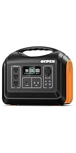 OUPES Portable Power Station 1800W (4000W Peak), 1488Wh LiFePO4 Battery Generator with 10 Outputs for Camping, Home Backup & Emergency
