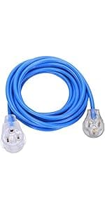 S7 25 Feet Heavy Duty Generator Adaptor Extension Cord,Locking Cord,NEMA L14-30P/Four 5-20R, Generator Power Cord