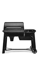 Traeger Grills Woodridge Pro Electric Wood Pellet Grill and Smoker, 970 Sq. In., Outdoor Pellet Smoker Grill with Digital Sensor and Side Shelf, Wi-FIRE Technology, Super Smoke Mode, TFB97JLH