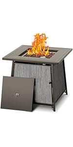 BALI OUTDOORS 6.5 inch Tabletop Fire Pit Round, Stainless Steel Table Top Firepit Small, Outdoor Smokeless Firepit Portable