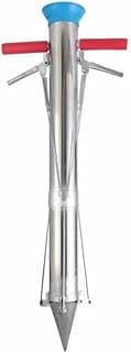 ARKEM Stainless Steel Planting Garden Tools, Long Handled Bulb Planter Tools, Vegetable Young Plant Manual Plant Transplanter, Vegetable Transplanter for Outdoor for Rural for Garden (Double Handle)