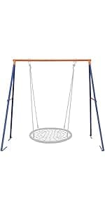 SUPER DEAL Portable 2 Person Hammock with 9FT Hammock Stand, 620 LBS Capacity Adjustable Hammock Bed with Space Saving Carrying Case Included for Camping Garden Backyard Patio Indoor Outdoor