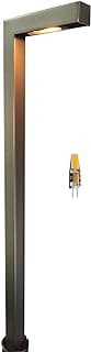 MALORY Low Voltage Landscape Path Lights with G4 Bulb(21.87" H),9-17V Brass Low Voltage LED Pathway Lights Outdoor,2700K Waterproof Landscape Lighting for Garden,Walkway,Driveway,Patio or Yard(P02)
