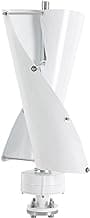 Wind Turbine, 500W 42.65ft/s Vertical Axis Wind Turbine Generator Home Windmill Kit Hybrid Wind System with Controller for Home, Business, Industrial Energy Supply (500W 12V White)