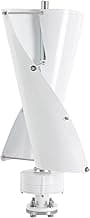 Wind Turbine, 500W 42.65ft/s Vertical Axis Wind Turbine Generator Home Windmill Kit Hybrid Wind System with Controller for Home, Business, Industrial Energy Supply (500W 12V White)