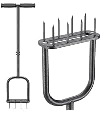 Grass Plugger Tool with Adjustable Digging Depth from 3 to 6 Inch Bulb Planter with Long Handle Plug Cutter Bulb Transplanter Tool for Plants Digging Holes, Repair of Turf, Transplant Seedling