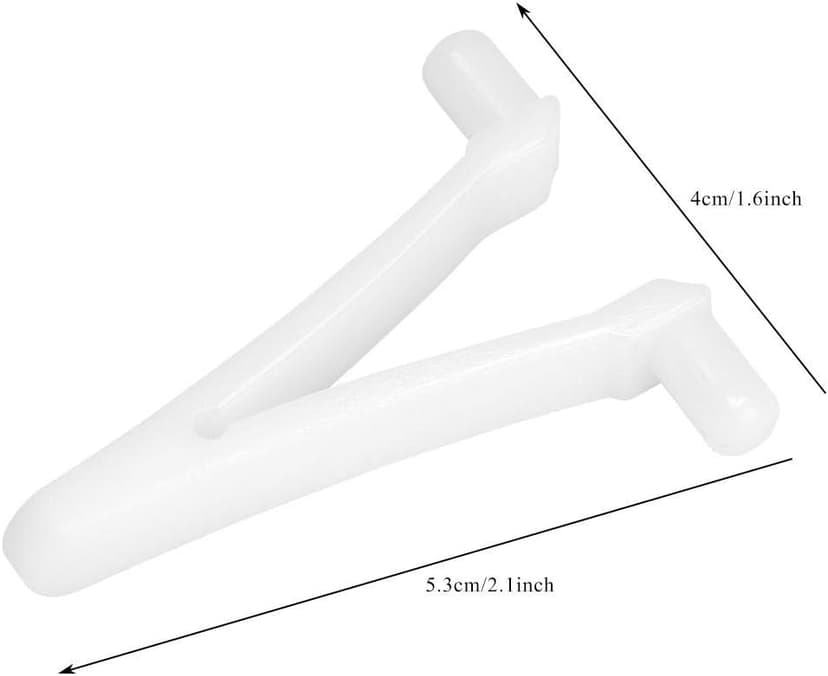 ATIE Butterfly Pool Clips - 6 Pack Attachment Clips for Swimming Pool Brush, Skimmer, Vacuum, Mini Jet Vacuum, Telescopic Pole