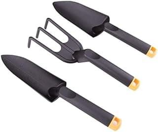 Edward Tools Garden Hand Tools Set Fiber Composite - Garden Trowel, Transplanter and Cultivator - Extra Strength Nylon Fiberglass - Lightweight but Stronger Than Steel - Break-Proof Guarantee