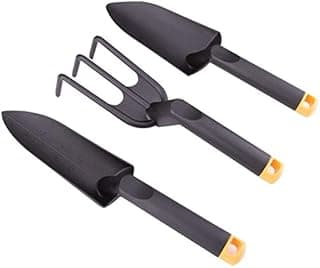 Edward Tools Garden Hand Tools Set Fiber Composite - Garden Trowel, Transplanter and Cultivator - Extra Strength Nylon Fiberglass - Lightweight but Stronger Than Steel - Break-Proof Guarantee