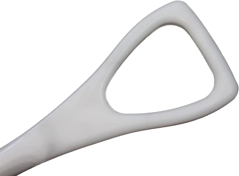 Bully Tools 42-Inch One-Piece Poly Scoop/Shovel for Snow Mulch Cleaning (White)