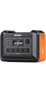 OUPES Portable Power Station 1800W (4000W Peak), 1488Wh LiFePO4 Battery Generator with 10 Outputs for Camping, Home Backup & Emergency